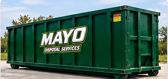 Example 30-yard Mayo Disposal roll-off dumpster